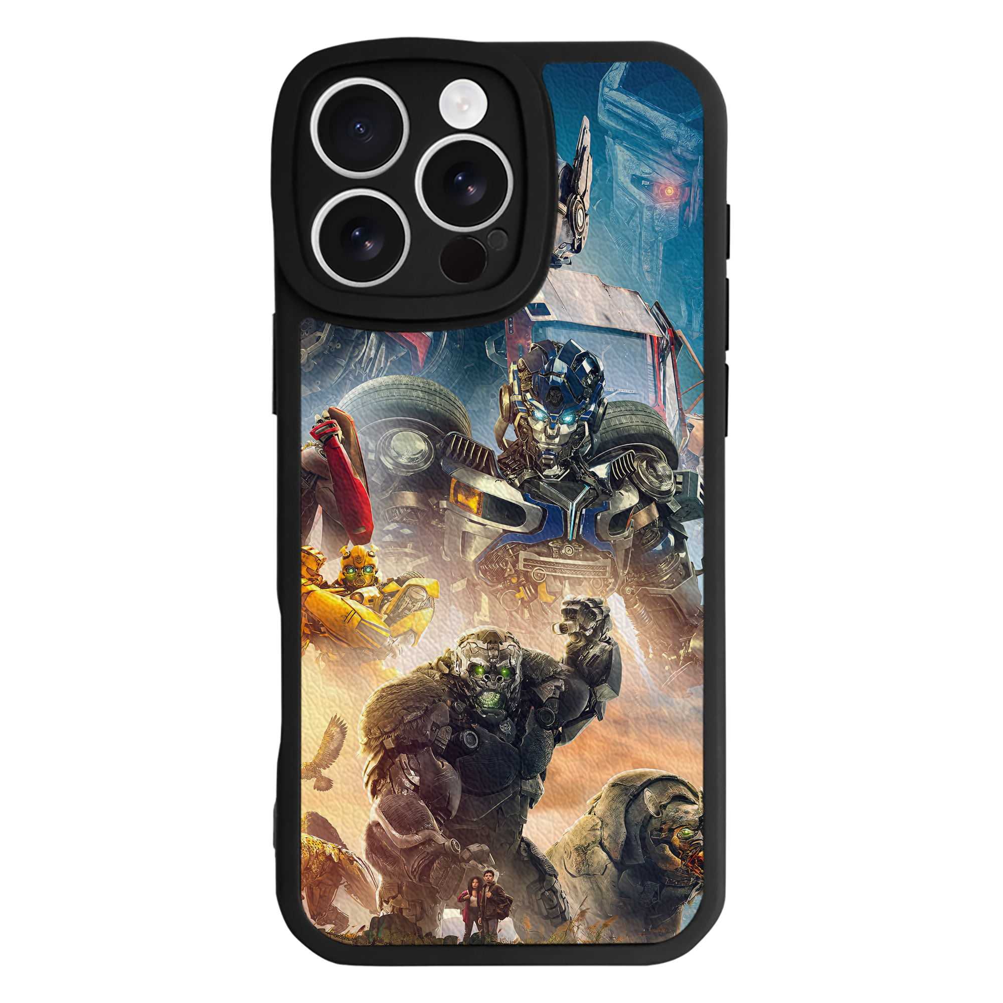（画像用） Transformers トランスフォーマー 【iPhone 16シリーズ対応】シリコンスマホケース（レザー調） 材質：シリコン
